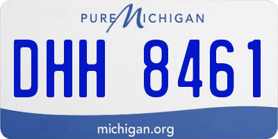 MI license plate DHH8461