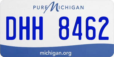 MI license plate DHH8462