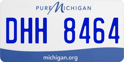 MI license plate DHH8464