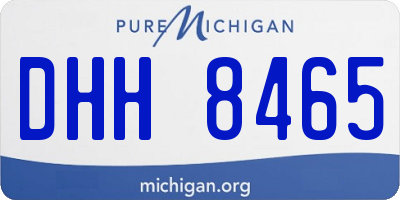 MI license plate DHH8465