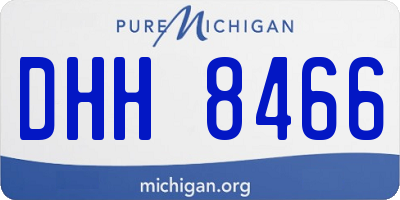 MI license plate DHH8466