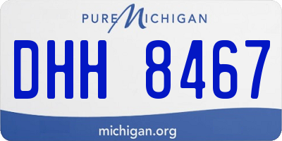 MI license plate DHH8467
