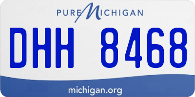 MI license plate DHH8468