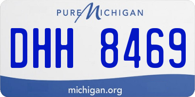 MI license plate DHH8469