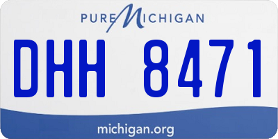 MI license plate DHH8471