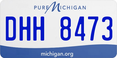 MI license plate DHH8473