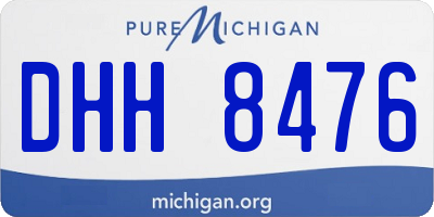 MI license plate DHH8476