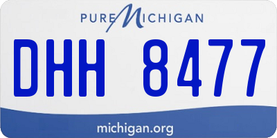 MI license plate DHH8477