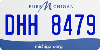 MI license plate DHH8479