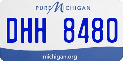 MI license plate DHH8480