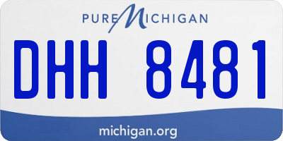 MI license plate DHH8481