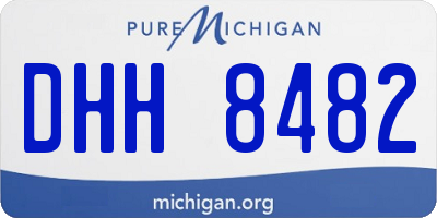 MI license plate DHH8482