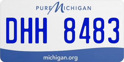 MI license plate DHH8483