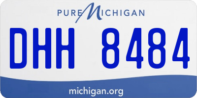MI license plate DHH8484