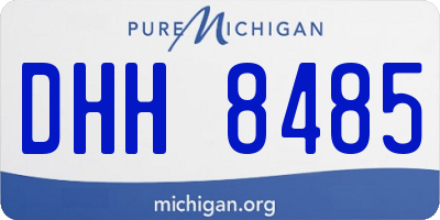 MI license plate DHH8485