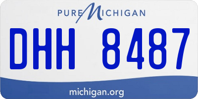 MI license plate DHH8487