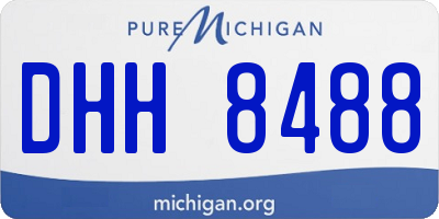 MI license plate DHH8488