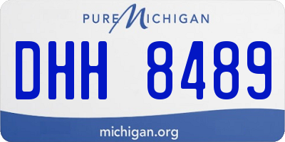 MI license plate DHH8489
