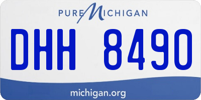 MI license plate DHH8490