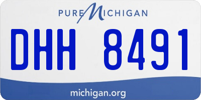 MI license plate DHH8491