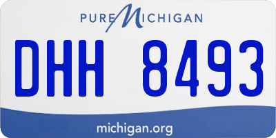 MI license plate DHH8493