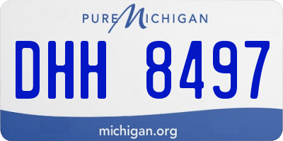 MI license plate DHH8497