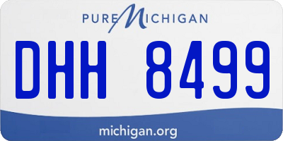 MI license plate DHH8499