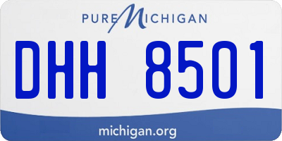 MI license plate DHH8501