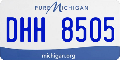 MI license plate DHH8505