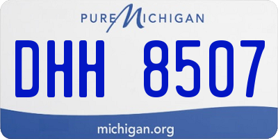 MI license plate DHH8507