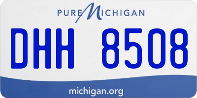 MI license plate DHH8508