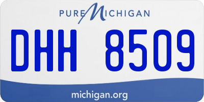 MI license plate DHH8509