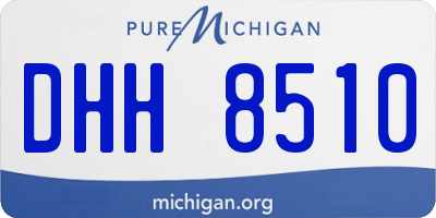 MI license plate DHH8510