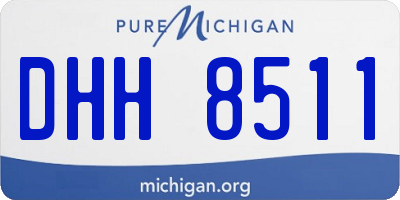 MI license plate DHH8511