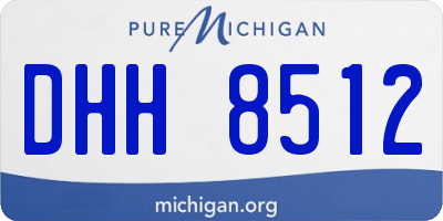 MI license plate DHH8512