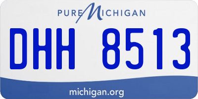 MI license plate DHH8513