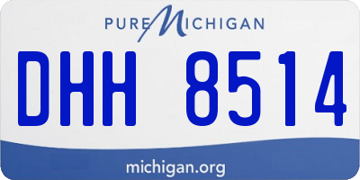MI license plate DHH8514