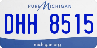 MI license plate DHH8515