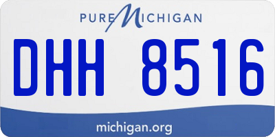 MI license plate DHH8516