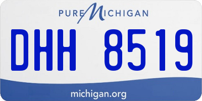 MI license plate DHH8519