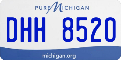 MI license plate DHH8520