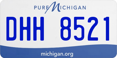 MI license plate DHH8521