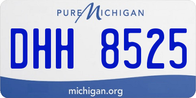 MI license plate DHH8525