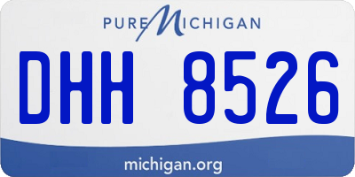 MI license plate DHH8526
