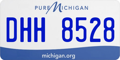 MI license plate DHH8528