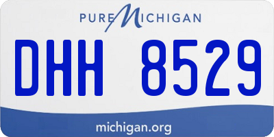 MI license plate DHH8529