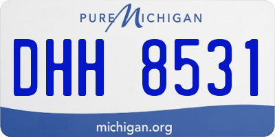 MI license plate DHH8531