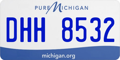 MI license plate DHH8532