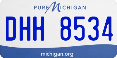 MI license plate DHH8534