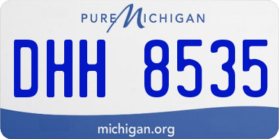 MI license plate DHH8535